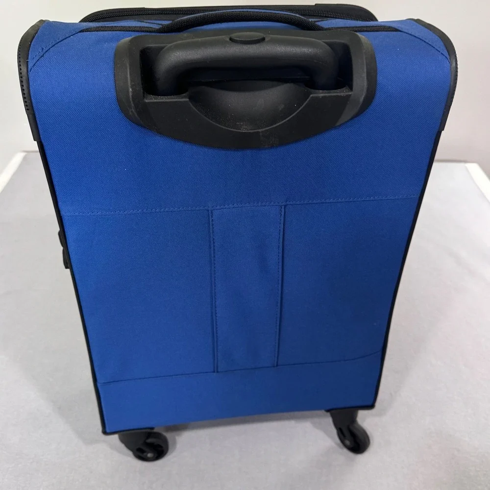 American Tourister Spinner Suitcase Unisex Blue Softside 24 Inch Luggage